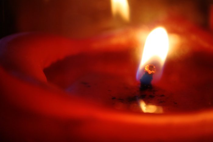 burning down
